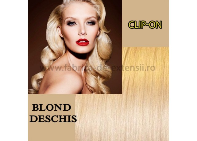 Clip-On Ondulat Blond Deschis Clip-On Ondulat Blond Deschis