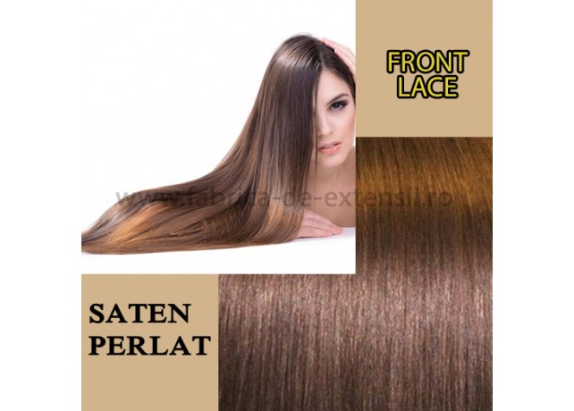Front Lace Saten Perlat