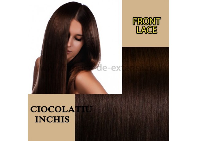 Front Lace Ciocolatiu Inchis