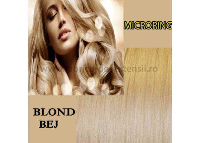 Microring Ondulat Blond Bej Microring Ondulat Blond Bej