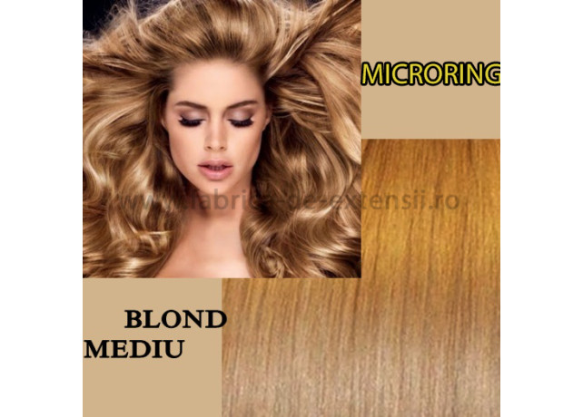 Microring Ondulat Blond Mediu Microring Ondulat Blond Mediu