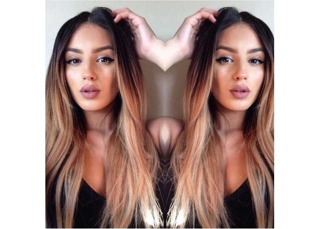 Peruca Par Natural Ombre Saten Inchis Blond Natural Ultra Remy Peruca Par Natural Ombre Saten Inchis Blond Natural Ultra Remy