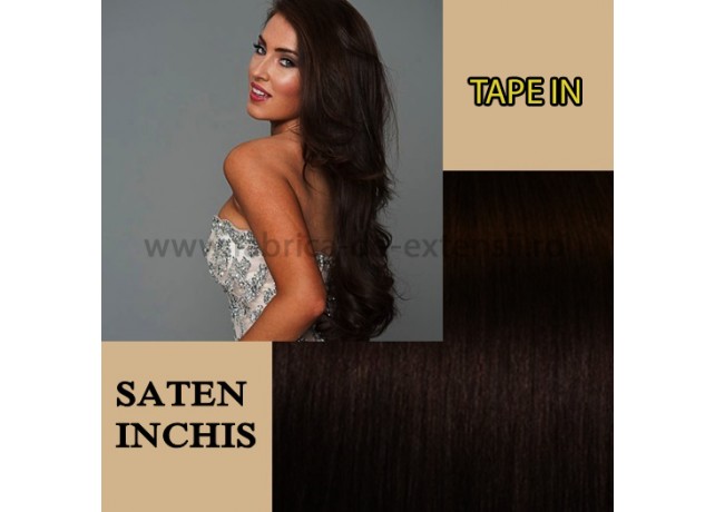 Extensii Tape In Saten Inchis Extensii Tape In Saten Inchis