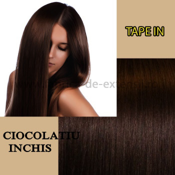 Extensii Tape In Ciocolatiu Inchis