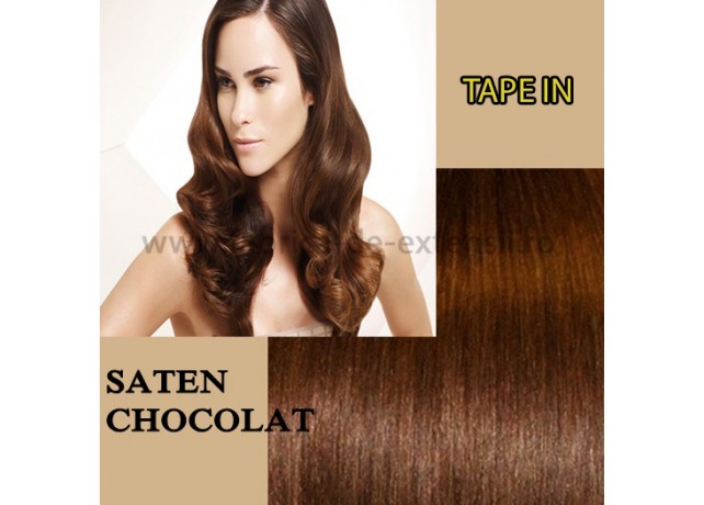 Extensii Tape In Saten Chocolat Extensii Tape In Saten Chocolat