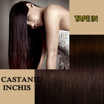 Extensii Tape In Castaniu Inchis