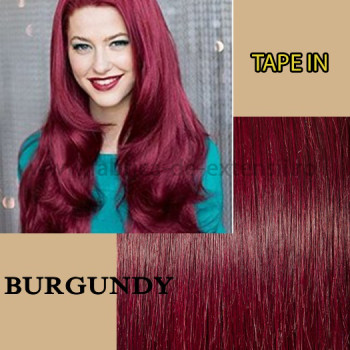Extensii Tape In Burgundy