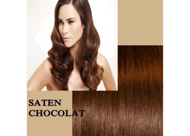 Clip-on Deluxe Saten Chocolat