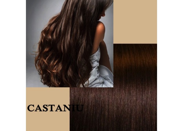 Clip-On Deluxe Castaniu Simplu