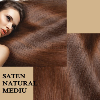 Mese de Volum cu Cordeluta Deluxe Saten Natural Mediu