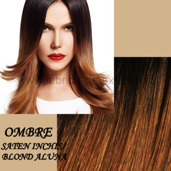 Mese de Volum cu Cordeluta Deluxe Ombre Saten Inchis / Blond Aluna