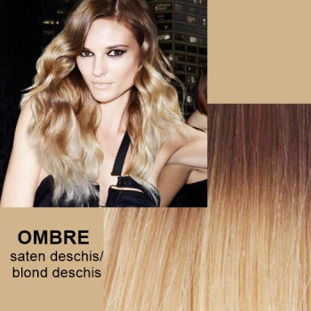 Mese de Volum cu Cordeluta Deluxe OMBRE Saten Deschis / Blond Deschis