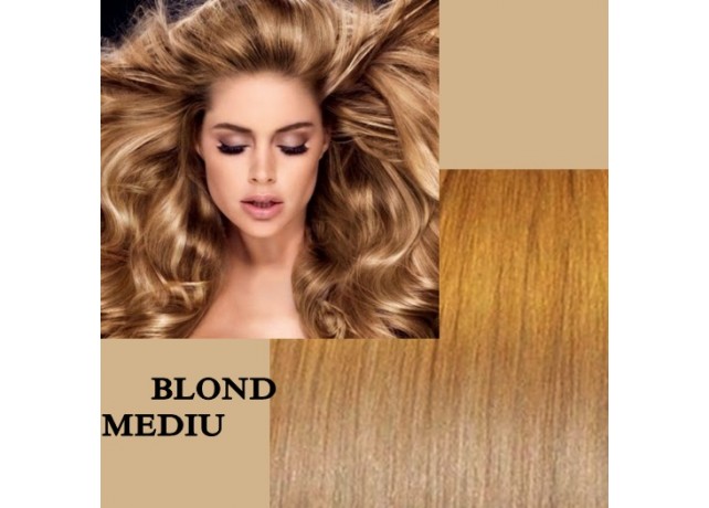 Trese de Par Deluxe Blond Mediu