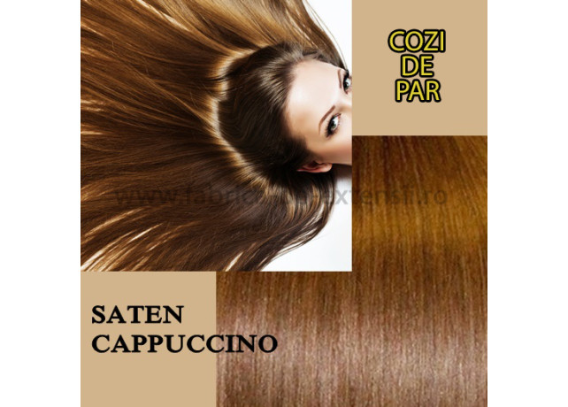 Cozi de Par Sintetice Saten Cappuccino