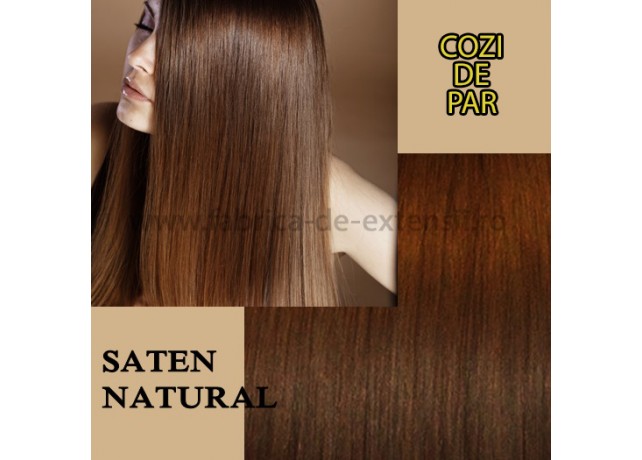 Cozi De Par Cu Dubla Intrebuintare Saten Natural