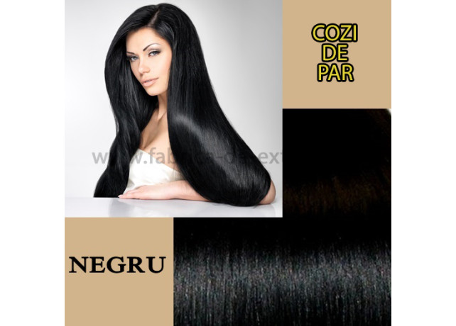 Cozi de Par cu Dubla Intrebuintare Negru Intens