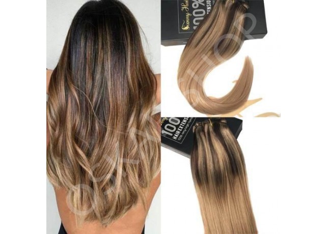 Clip-On Black Collection Balayage #4 #12 Clip-On Black Collection Balayage #4 #12