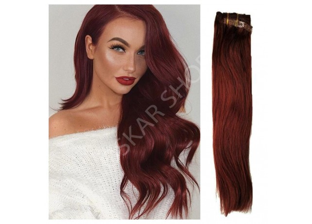 Clip-On Black Collection Burgundy 2 Clip-On Black Collection Burgundy 2