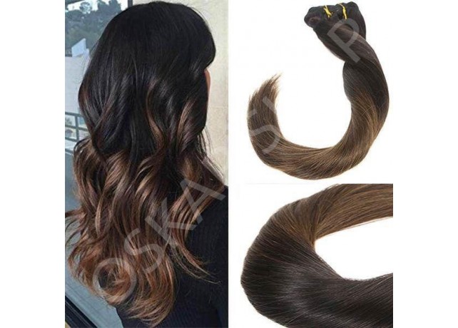 Clip-On Black Collection Ombre #1B cu #7 Clip-On Black Collection Ombre #1B cu #7