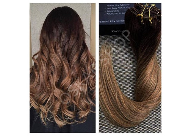 Clip-On Black Collection Ombre #2 #8n Clip-On Black Collection Ombre #2 #8n
