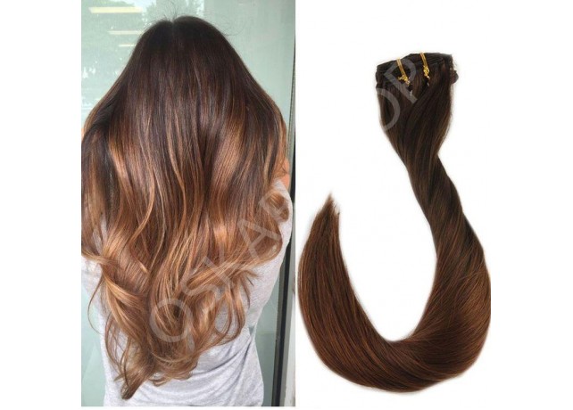 Clip-On Black Collection Ombre #3 #8N Clip-On Black Collection Ombre #3 #8N