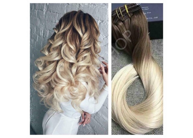 Clip-On Black Collection Ombre #5 #60 Clip-On Black Collection Ombre #5 #60