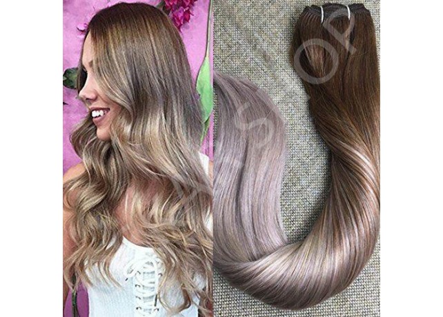 Clip-On Black Collection Ombre #5 Light Grey Clip-On Black Collection Ombre #5 Light Grey