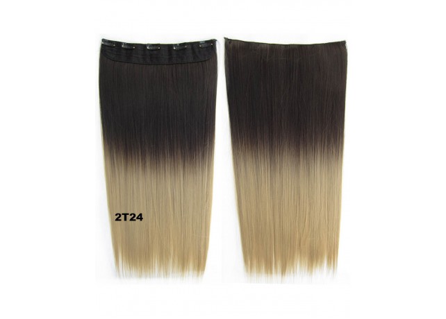 Trese Clip-On Drepte Sintetic Ombre #2 24 Trese Clip-On Drepte Sintetic Ombre #2 24