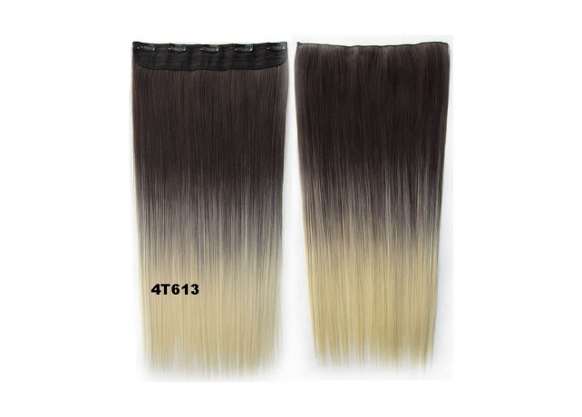 Trese Clip-On Drepte Sintetic Ombre #4 613 Trese Clip-On Drepte Sintetic Ombre #4 613