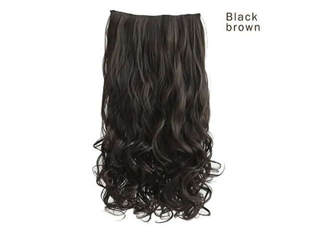 Trese Clip-On Ondulate Sintetic Negru Natural 1B
