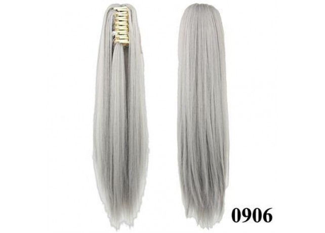 Coada cu Cleste Sintetica Light Grey Coada cu Cleste Sintetica Light Grey