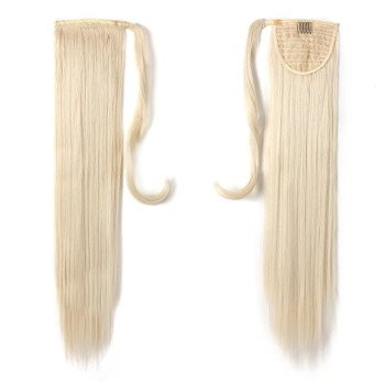 Coada cu Scai Sintetica Blond Platinat 60#