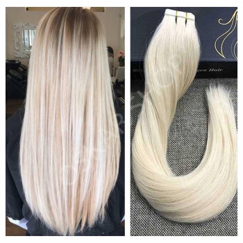 Extensii Tape IN White Platinum #100