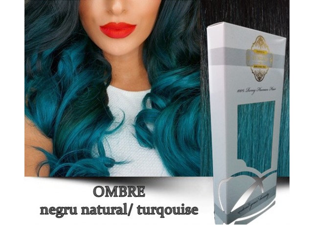White Platinum Ombre Negru Natural Turqouise White Platinum Ombre Negru Natural Turqouise